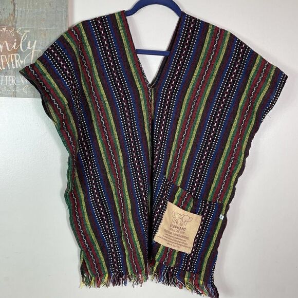 Elephant Jungle Sanctuary Poncho   - Picture 1 of 4